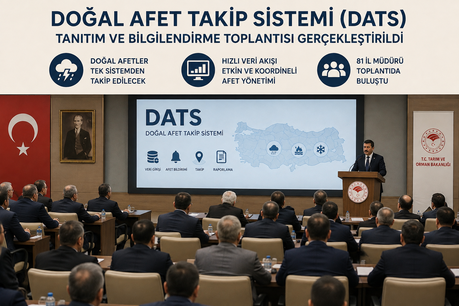 TARIMDA AFETLER TEK SİSTEMDEN TAKİP EDİLECEK