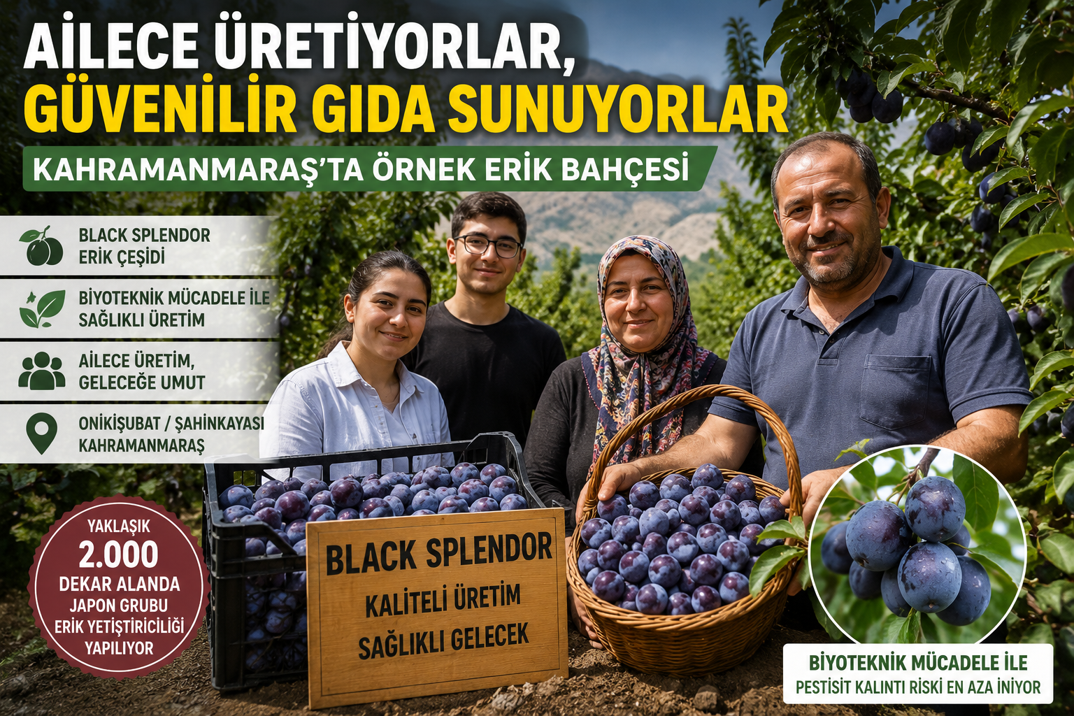 AİLECE ÜRETİYORLAR, GÜVENİLİR GIDA SUNUYORLAR