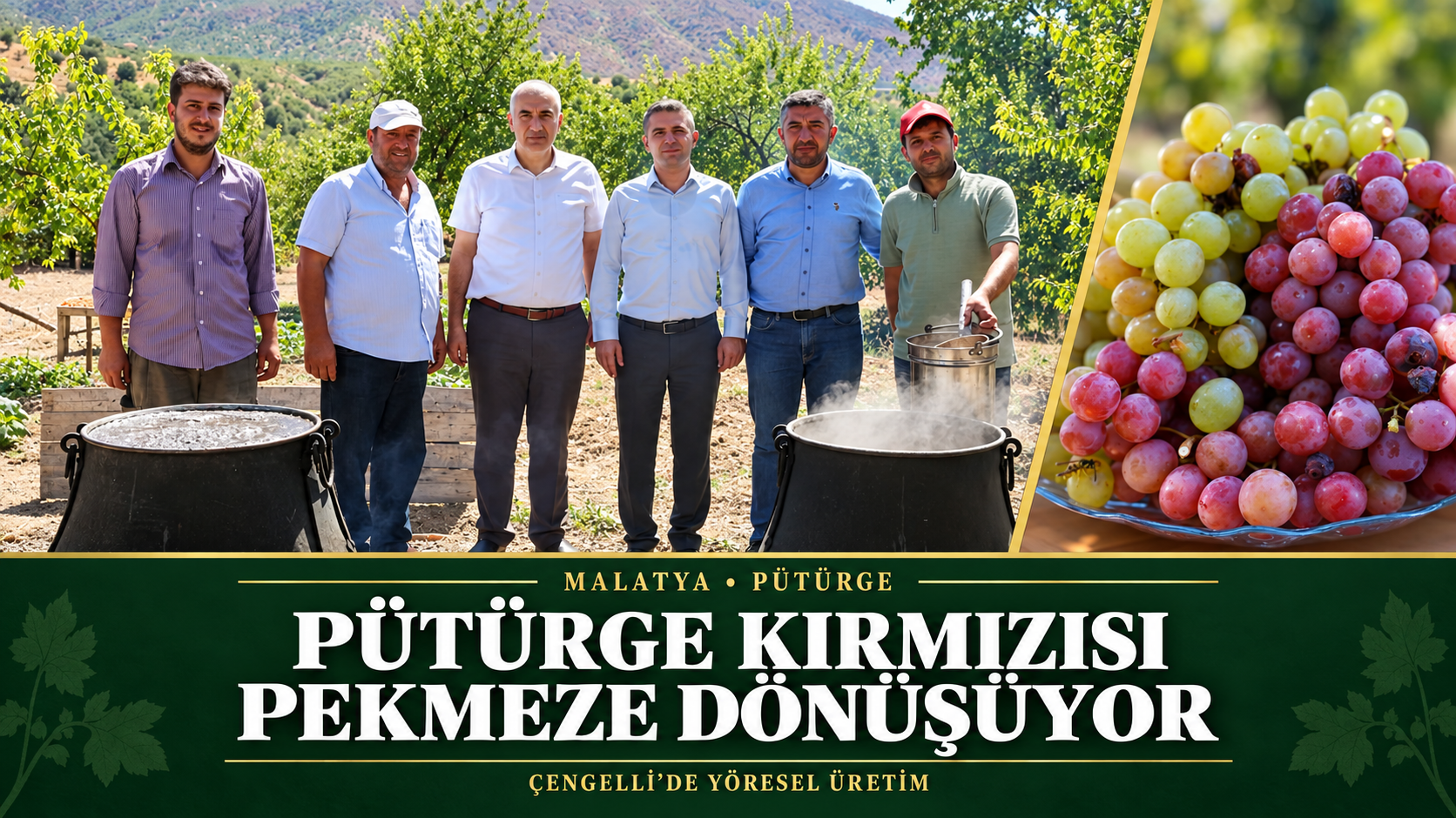 PÜTÜRGE KIRMIZISI PEKMEZE DÖNÜŞÜYOR