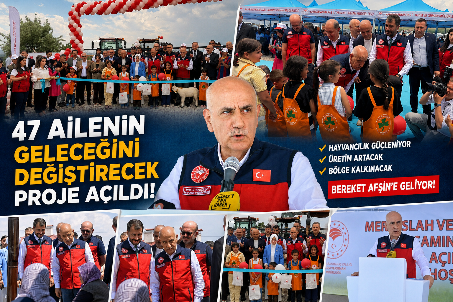 47 AİLENİN GELECEĞİNİ DEĞİŞTİRECEK PROJE AÇILDI