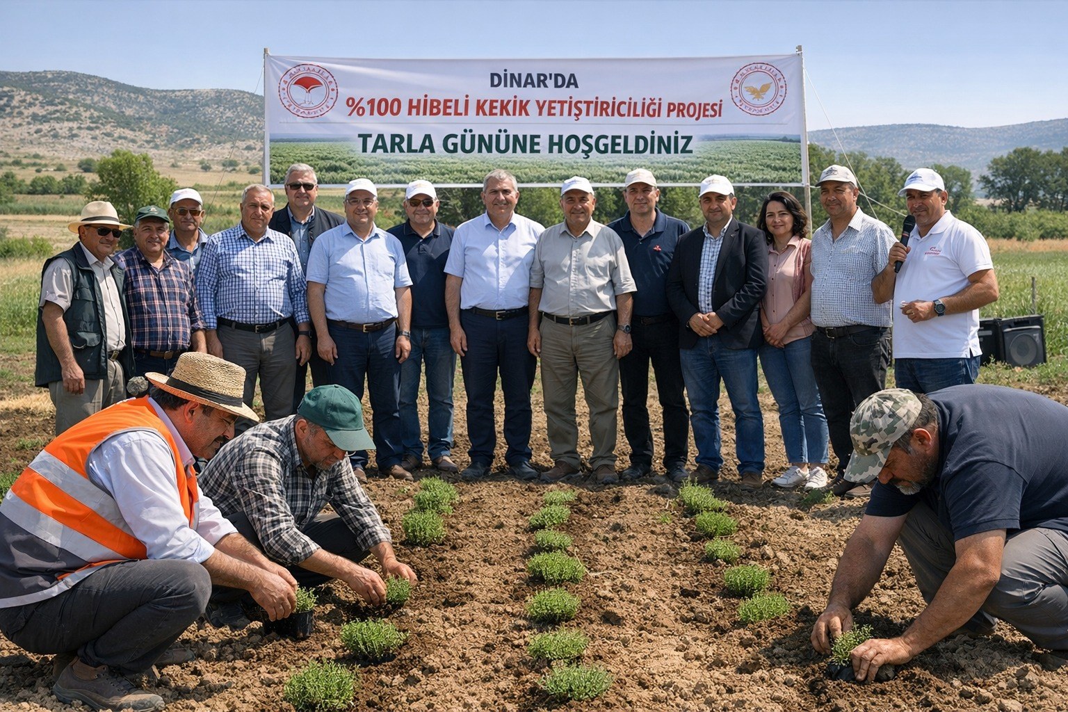 AFYON DİNAR’DA %100 HİBELİ KEKİK YETİŞTİRİCİLİĞİ PROJESİ KAPSAMINDA TARLA GÜNÜ DÜZENLENDİ