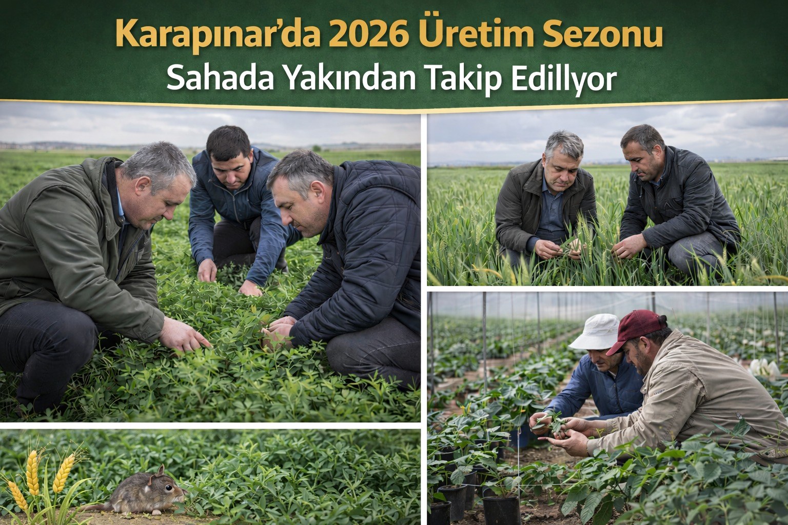 KARAPINARDA 2026 ÜRETİM SEZONU SAHADA YAKINDAN TAKİP EDİLİYOR