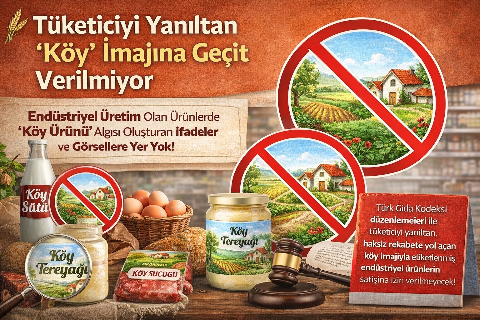 TÜKETİCİYİ YANILTAN KÖY İMAJINA GEÇİT VERİLMİYOR