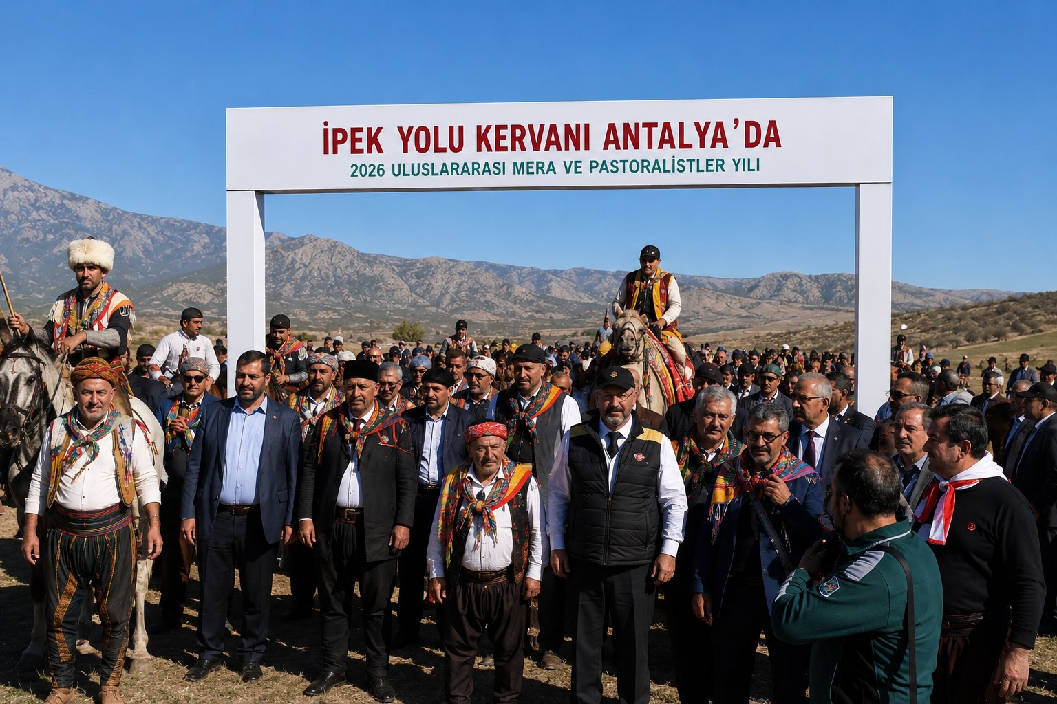 ANTALYA’DA TARİHİ İPEK YOLU KERVANI COŞKUSU YAŞANDI