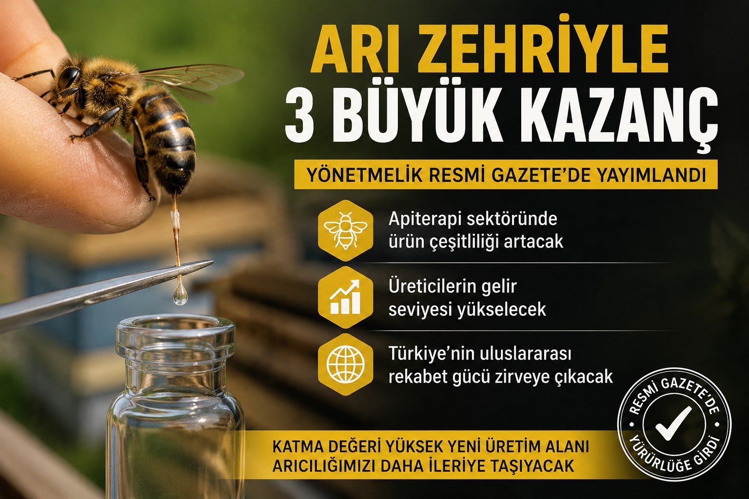 ARI ZEHRİYLE 3 BÜYÜK KAZANIM