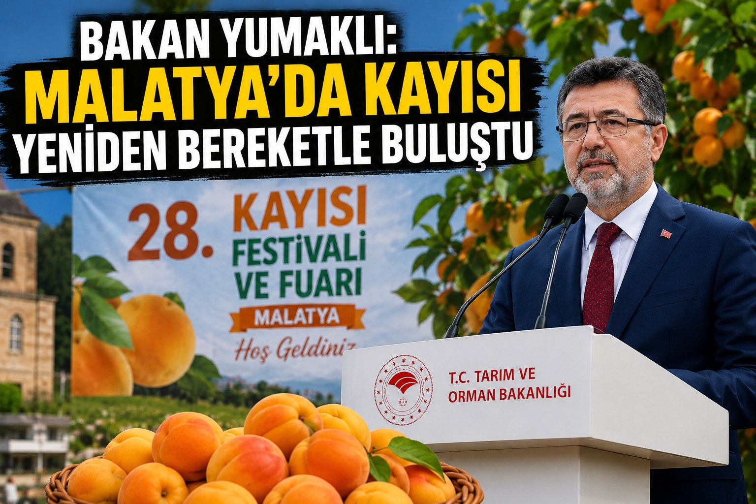 YUMAKLI: MALATYA'DA KAYISI YENİDEN BEREKETLE BULUŞTU