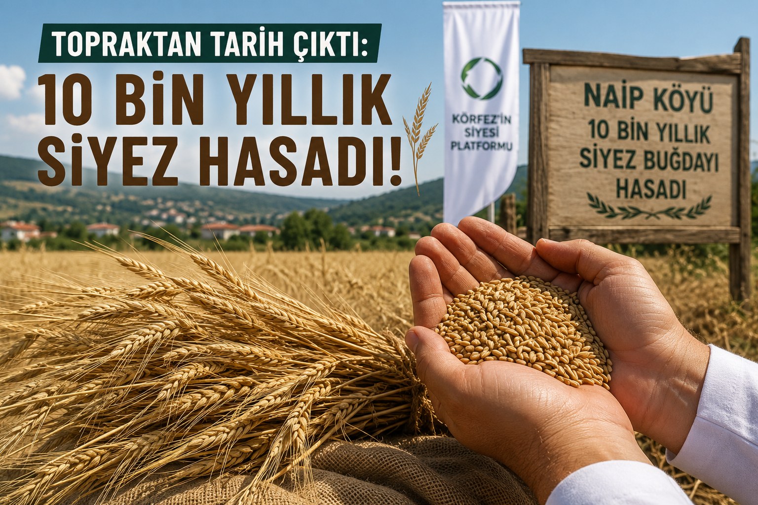 TOPRAKTAN TARİH ÇIKTI: 10 BİN YILLIK SİYEZ HASADI!