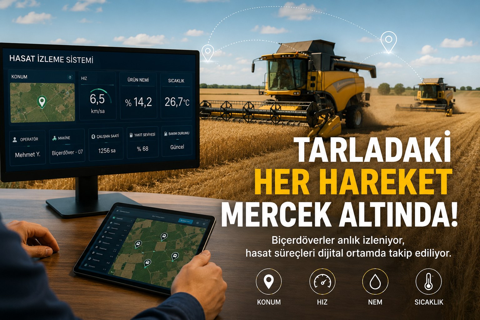 TARLADAKİ HER HAREKET MERCEK ALTINDA!