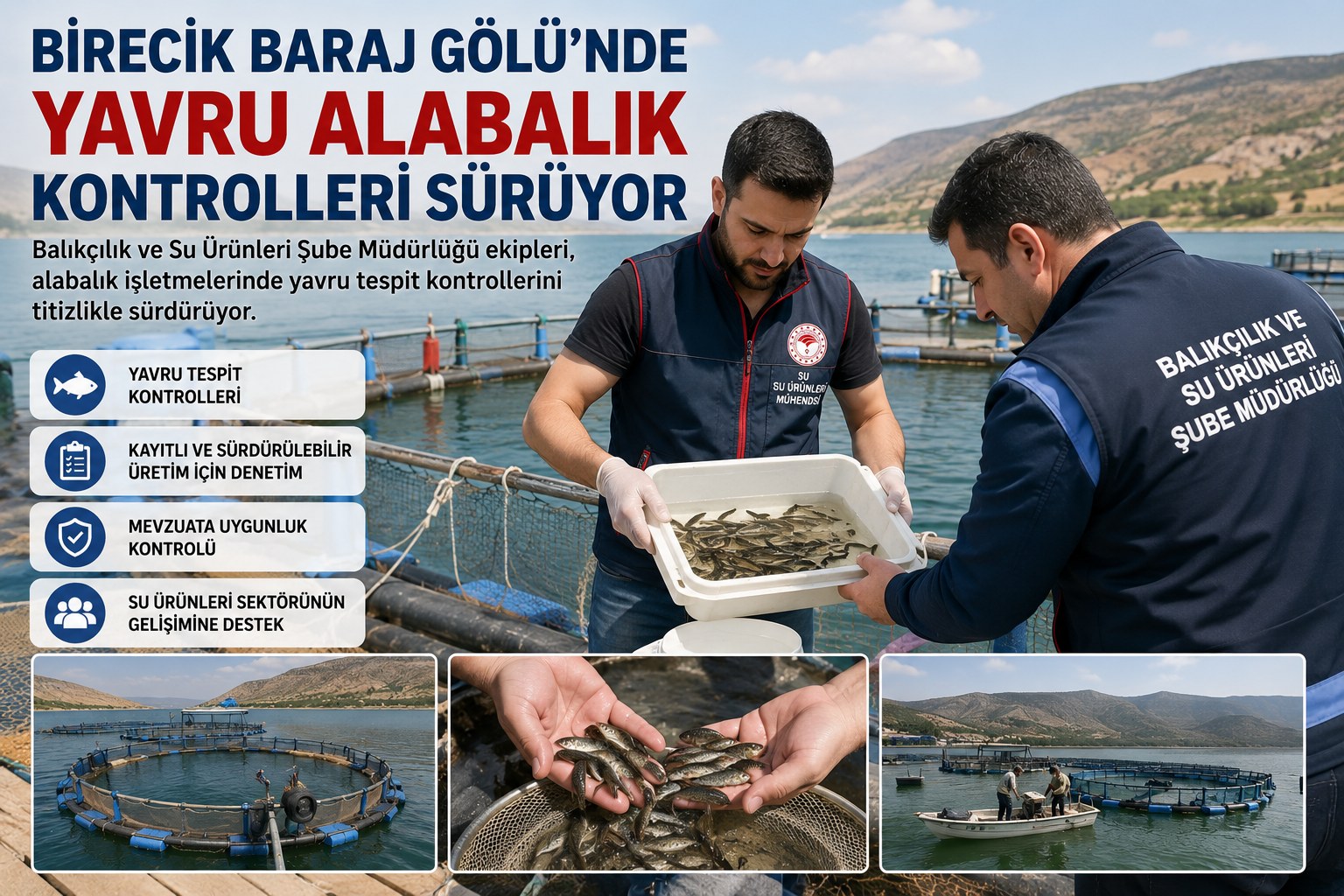 YAVRU ALABALIK KONTROLLERİ DEVAM EDİYOR