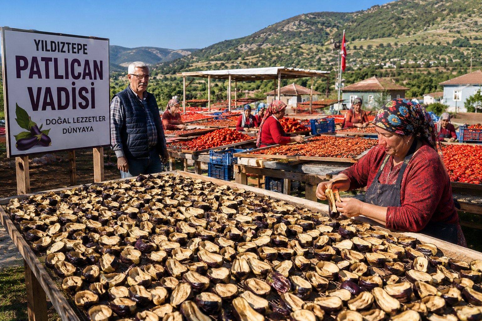 AYDIN'DA "PATLICAN VADİSİ" DÜNYAYA İHRAÇ EDİYOR