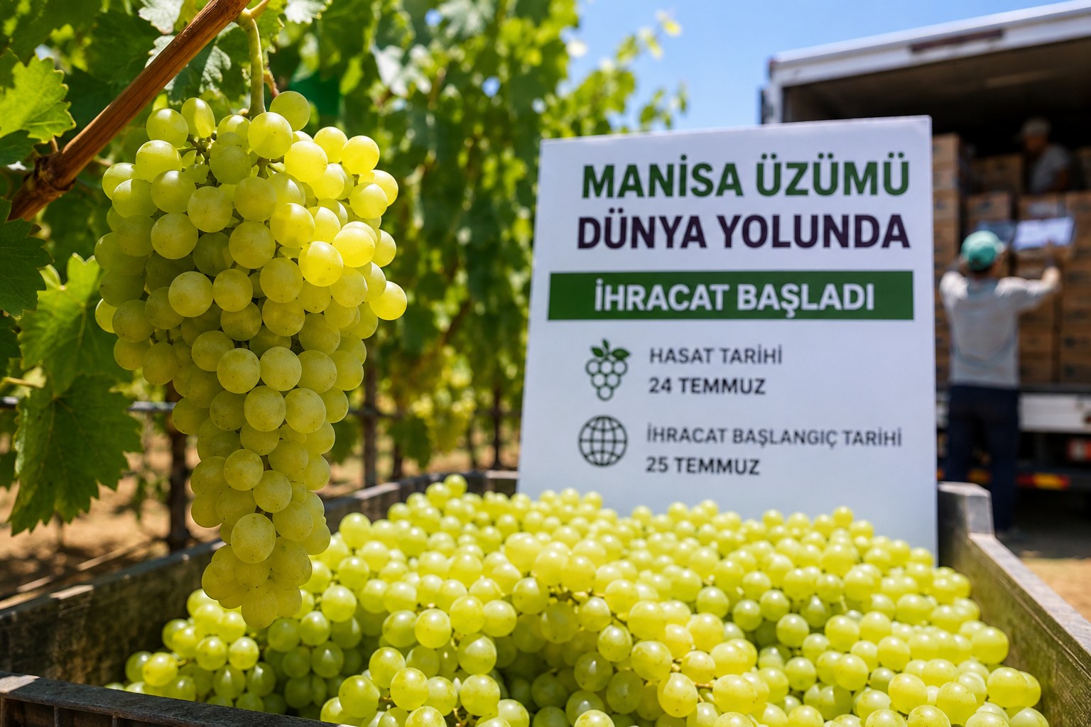 MANİSA ÜZÜMÜ DÜNYA PAZARINA AÇILDI!