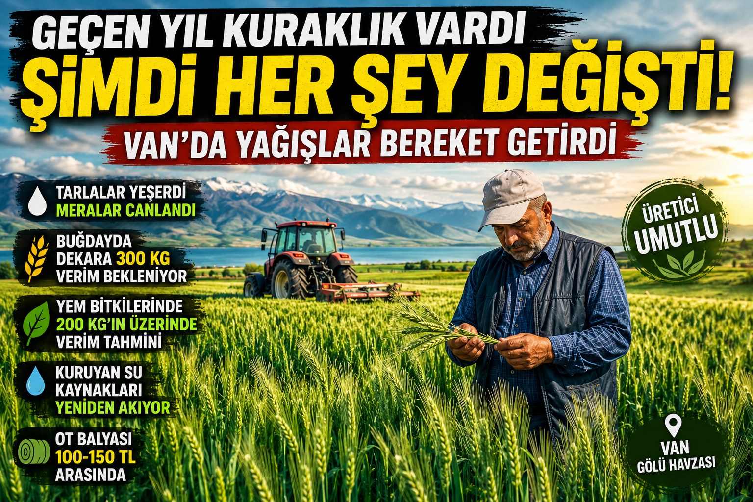 GEÇEN YIL KURAKLIK VARDI ŞİMDİ HER ŞEY DEĞİŞTİ!