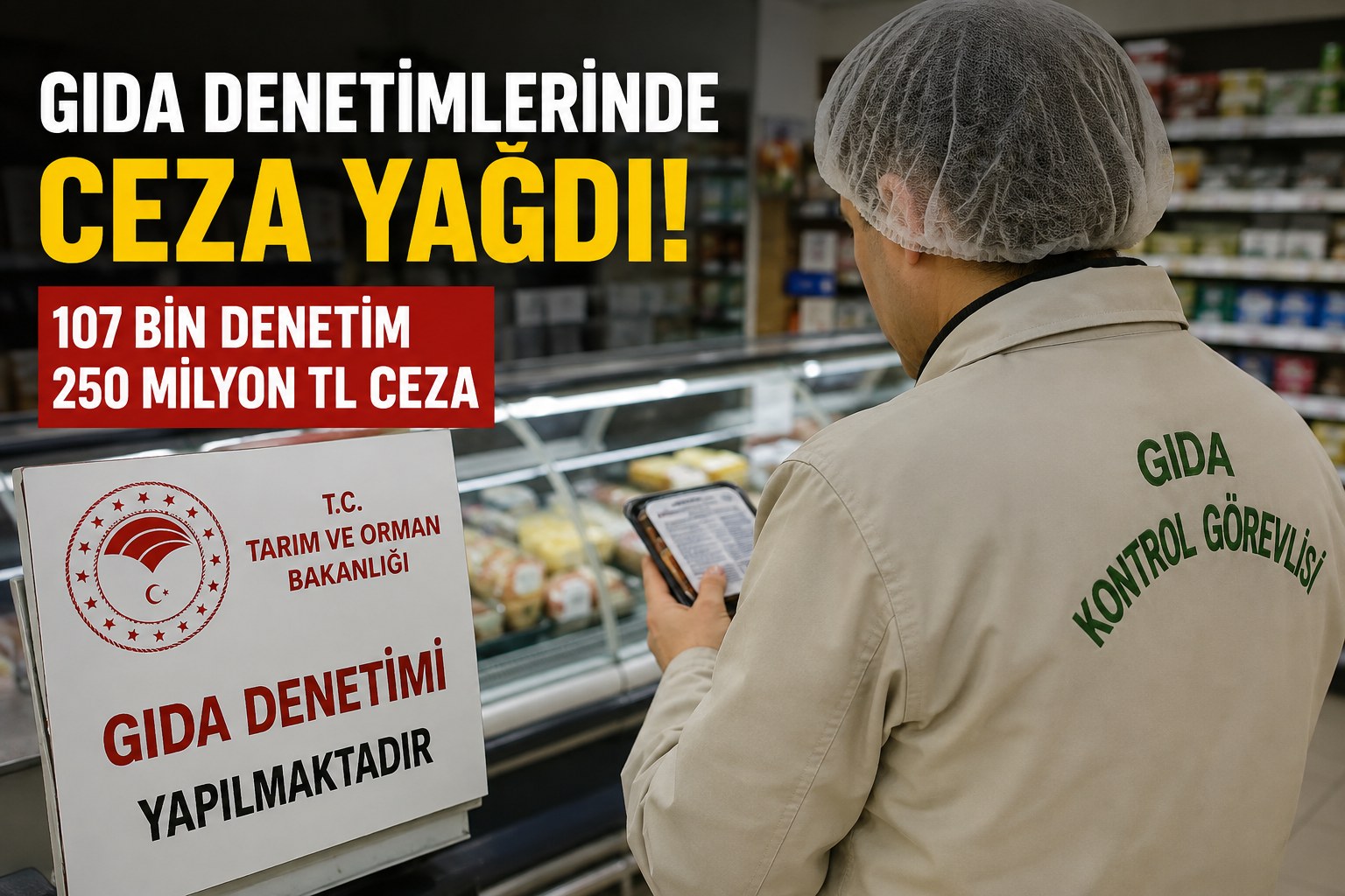 GIDA DENETİMLERİNDE CEZA YAĞDI!