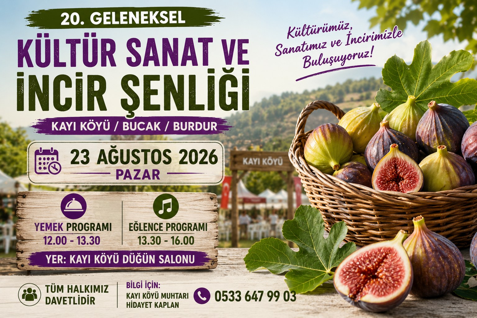 İNCİR ŞENLİĞİ 20’NCİ KEZ KAPILARINI AÇIYOR