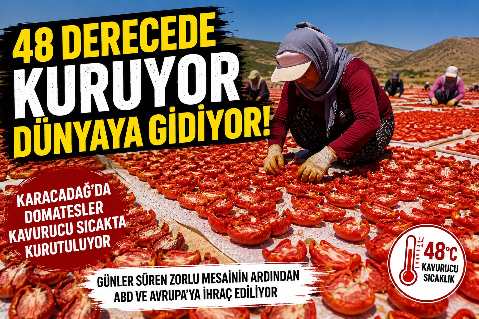 48 DERECEDE KURUYOR DÜNYAYA GİDİYOR