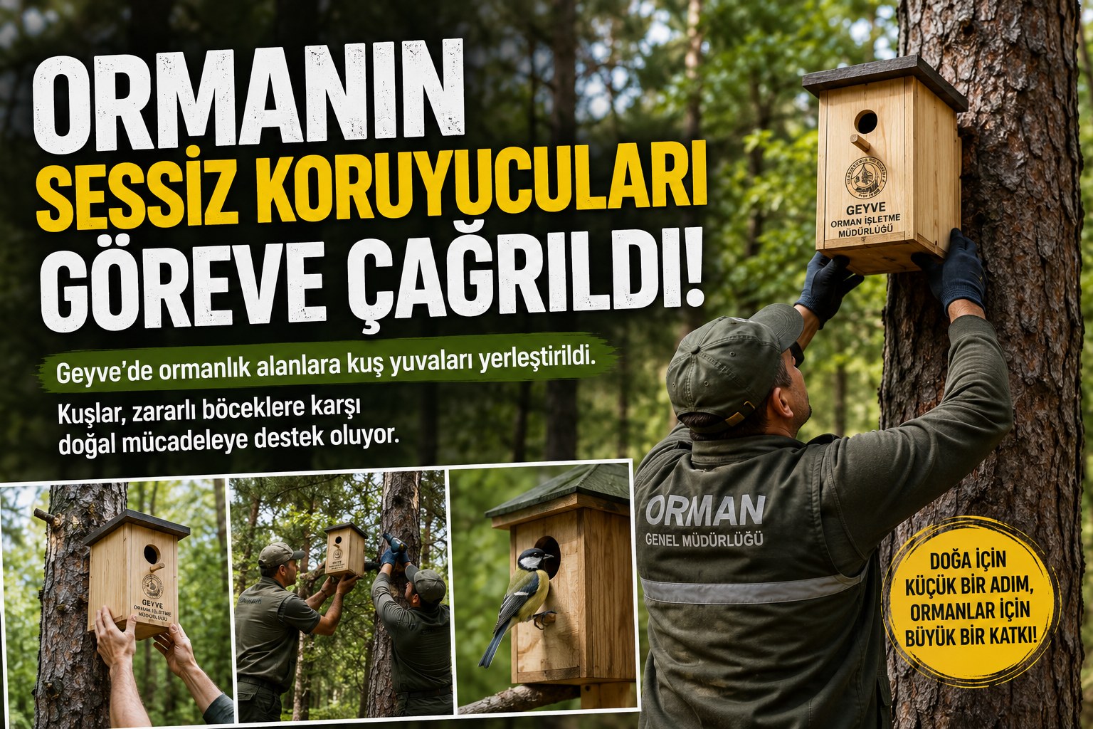 ORMANLARA NEDEN KUŞ YUVALARI ASILIYOR?