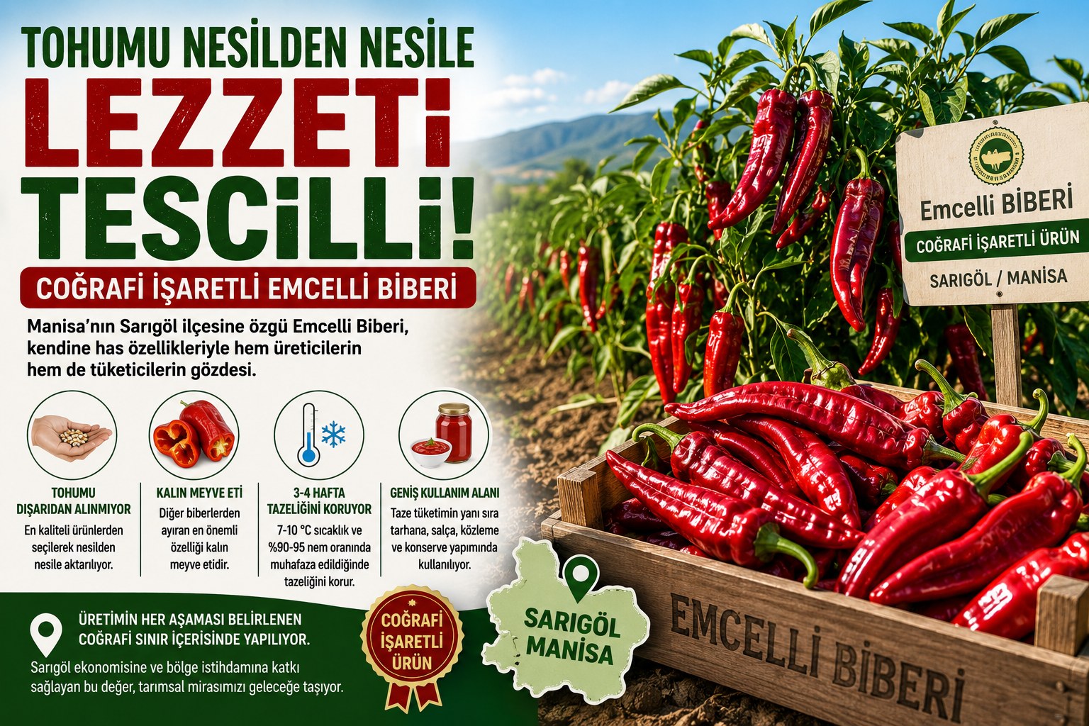 TOHUMU NESİLDEN NESİLE LEZZETİ TESCİLLİ