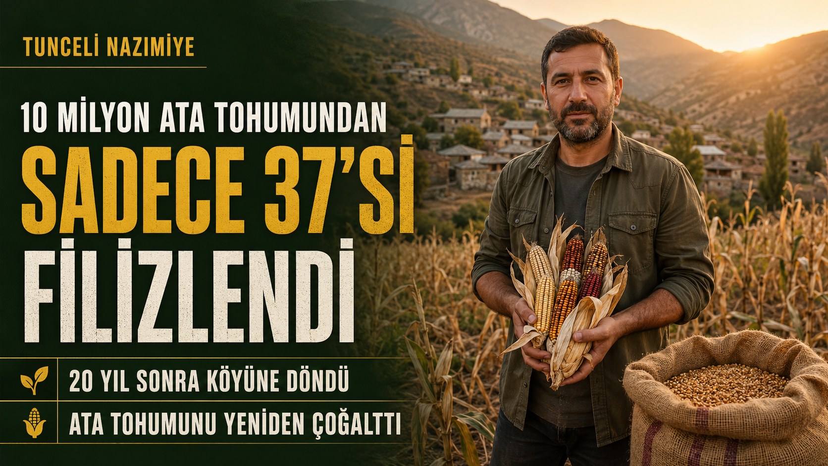 10 MİLYON ATA TOHUMUNDAN SADECE 37’Sİ FİLİZLENDİ