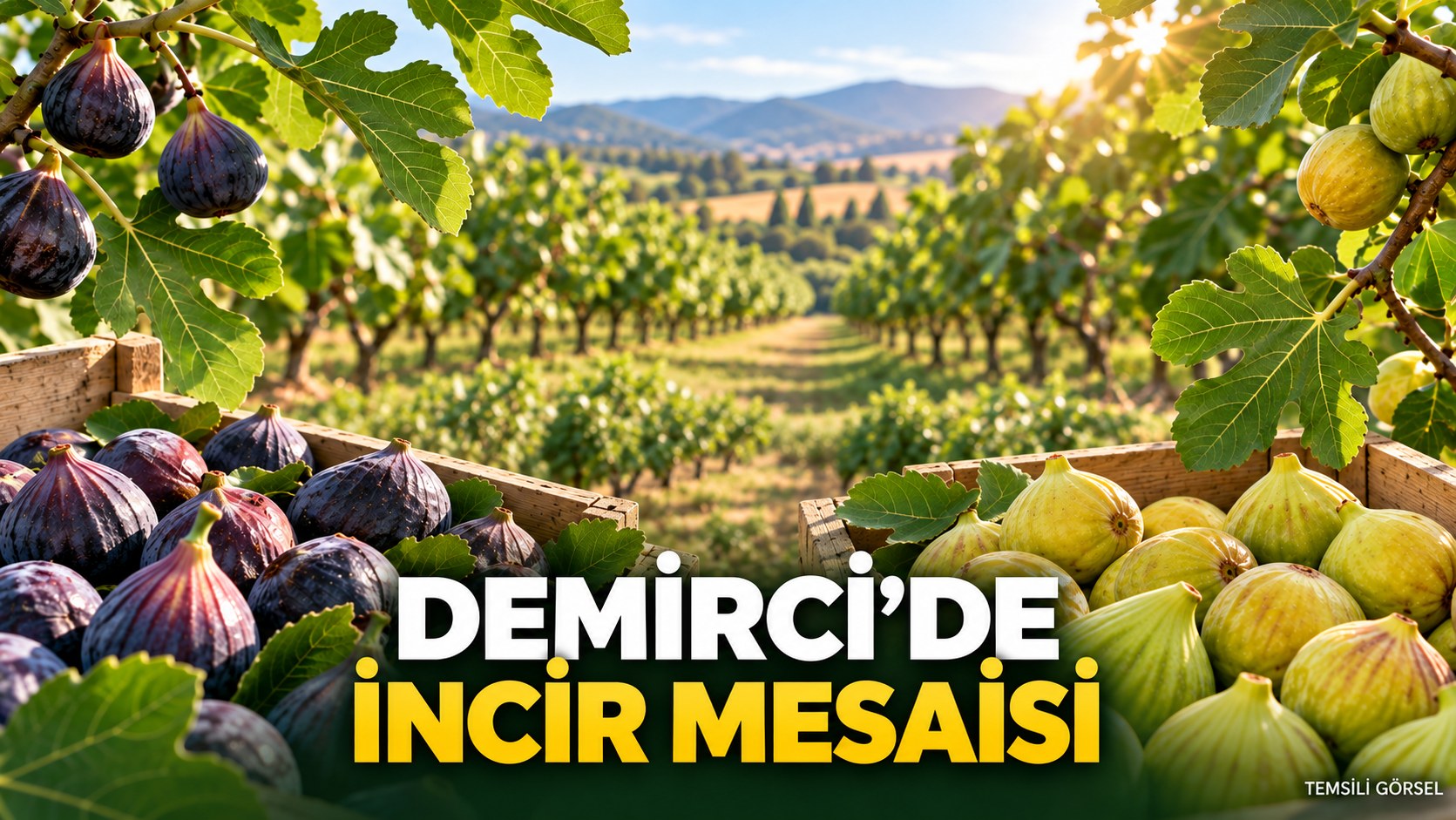 DEMİRCİ’DE İNCİR MESAİSİ