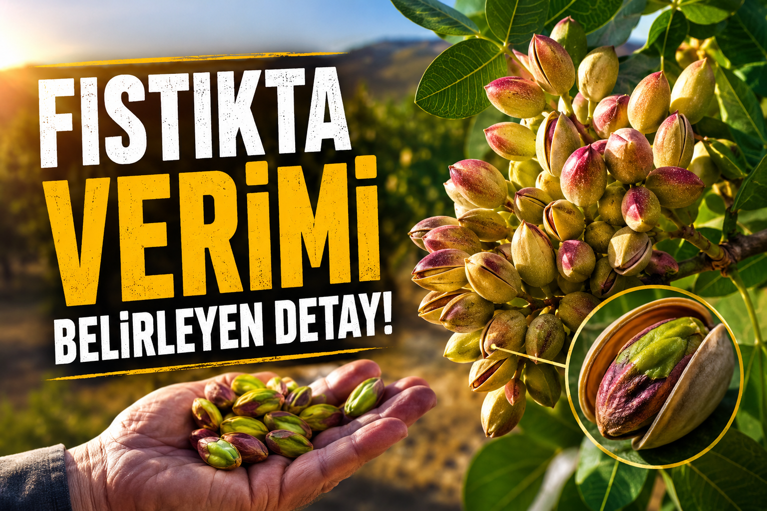 FISTIKTA VERİMİ BELİRLEYEN DETAY!